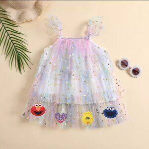 Sesame Street Outfit Elmo Clothes Cookie Monster Dress Third Fourth Birthday